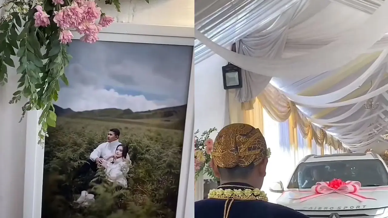 Pengantin pria memberikan mahar fantastis berupa mobil pajero sport hingga sapi untuk calon istrinya