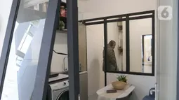 Kementerian Perumahan dan Kawasan Pemukiman (PKP) bekerja sama dengan Lippo Group memperkenalkan model atau visualisasi dari rumah bersubsidi berukuran 14 meter persegi dan 23,4 meter persegi. (Liputan6.com/Herman Zakharia)