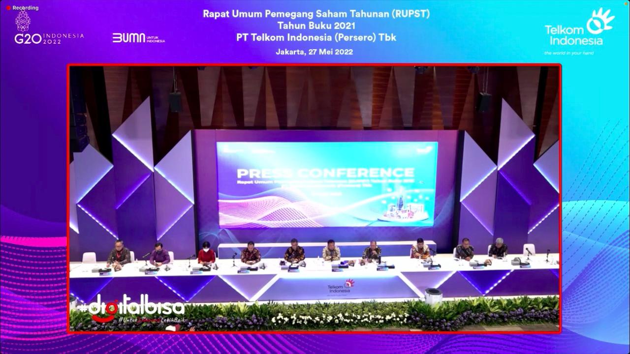 Pemegang saham PT Telkom Indonesia Tbk (TLKM) menyetujui pembagian dividen tunai sebesar Rp 14,86 triliun.