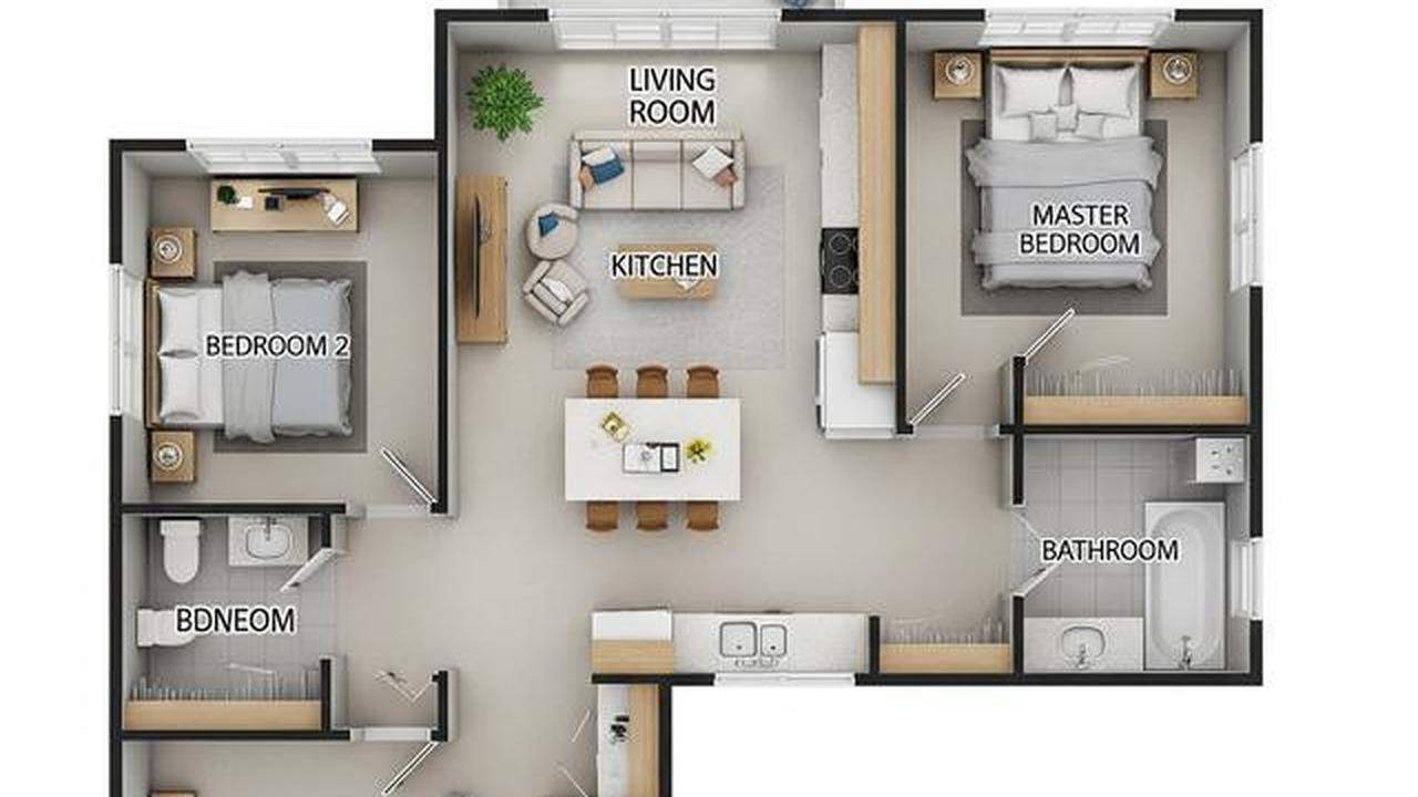 7 Denah Rumah 8x15 m dengan 3 Kamar Tidur untuk Keluarga Muda, Nyaman dan Hemat Ruang