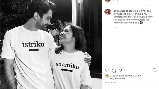 Prilly Latuconsina - Reza Rahadian (Foto: Instagram/@prillylatuconsina96)