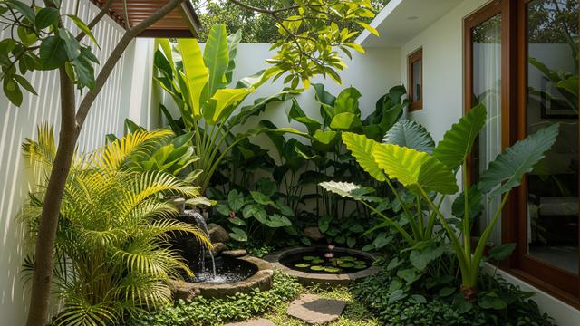 Taman Kecil di Pojok Halaman