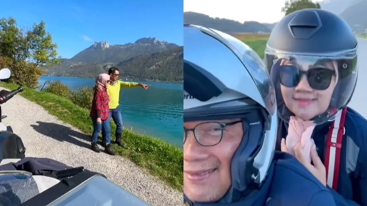 Ridwan Kamil dan Istri Touring di Swiss