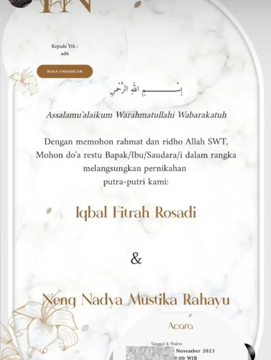 Persiapan Nikah Nadya Mustika dan Iqbal Fitrah (Sumber: Instagram/nadyamustikarahayu)
