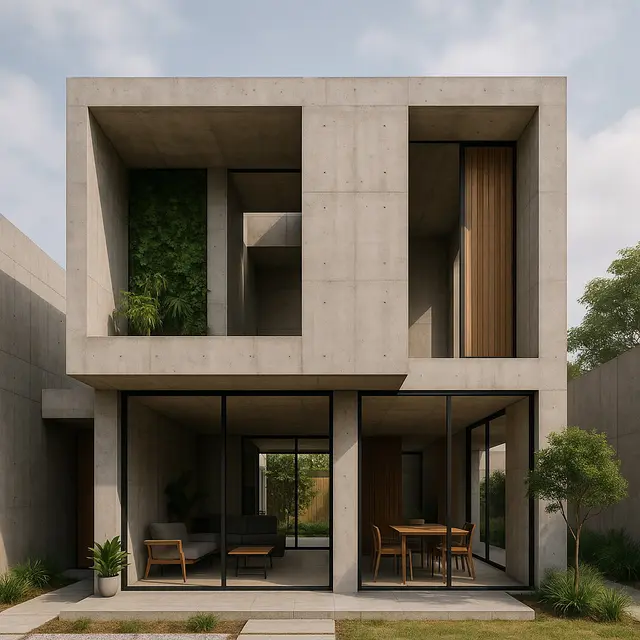 Model Rumah Brutalism Minimalis Tren 2025