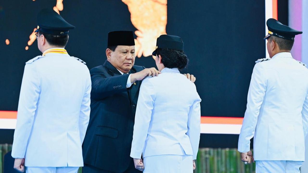 Prabowo lantik kepala daerah di Istana Merdeka