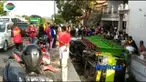 Truk muatan sa[I di Brebes, Jawa Tengah, terguling hingga membuat belasan sapi terlepas dan menghilang dalam hutan.