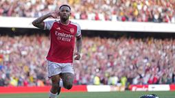 Arsenal secara dramatis menggilas Manchester United 3-1. (AP Photo/Kirsty Wigglesworth)