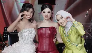 Potret Melly Lee Bareng Alexa dan Clara Dangdut Academy 8, Kompak Banget
