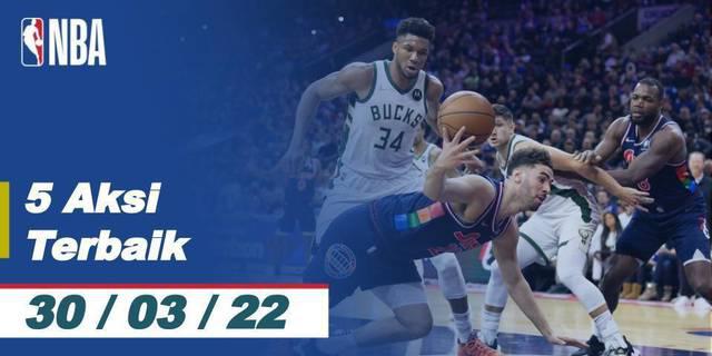 VIDEO: 5 Aksi Terbaik NBA Hari Ini, Giannis Antetokounmpo Block Joel Embiid di Detik Terakhir