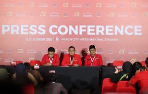 Rapat Kerja Nasional (Rakernas) I PDI Perjuangan 2026 dibuka secara resmi bertepatan dengan HUT ke-53 PDI Perjuangan, Sabtu, 10 Januari 2026. Menurut Sekretaris Jenderal PDI Perjuangan, Hasto Kristiyanto, format rakernas dijalankan lebih substansial. (Foto: Tim Media PDIP)