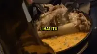 Orang asing menjajal menu restoran Indonesia termahal di Inggris. (dok. tangkapan layar video TikTok @laurence_benson/https://www.tiktok.com/@laurence_benson/video/7300402103699197216)