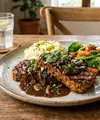 Resep Steak Tempe Saus Lada Hitam. (AI Generated)