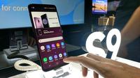 Galaxy S9 Plus yang kini sudah tersedia di toko resmi Samsung di Indonesia (liputan6.com/Agustinus M.Damar)