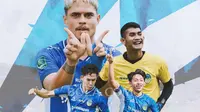 Ilustrasi - Pemain PSIM, Rafinha, Yusaku Yamadera, Arlyansyah Abdulmanan,&nbsp;Harlan&nbsp;Suardi (Bola.com/Adreanus Titus)