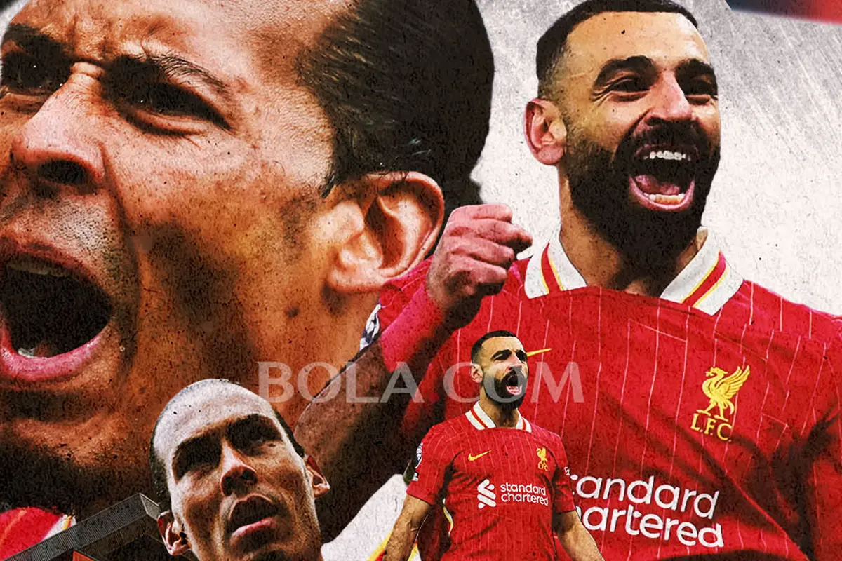 Liverpool - Mohamed Salah dan Virgil van Dijk