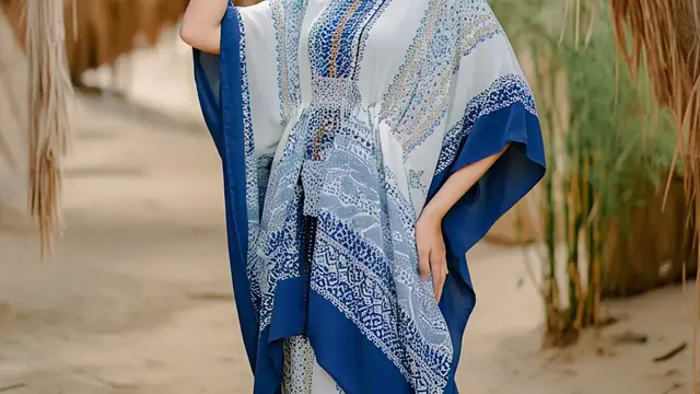 Gamis Kaftan Layered/Nurul Diva Kautsar via Meta AI