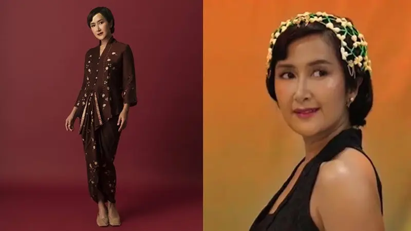 6 Potret Widi Mulia Pakai Kebaya, Ditampilkan dalam Video Lagu Terbaru