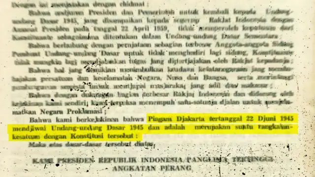 Ilustrasi Piagam Jakarta (Foto: Hidayatullah.com)