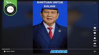 Gambar tangkapan layar kabar Presiden Terpilih 2024-2029, Prabowo Subianto membagikan bantuan lewat video di Tikok. (sumber: TikTok)