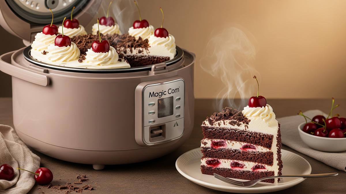 Cara Membuat Kue Black Forest dengan Magic Com, Hasil Lembut Anti Gagal