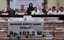 FOTO: Ini Tumpukan Uang Rp103,27 Miliar Terkait Kasus Judi Online, Disita dari 15 Rekening Bank