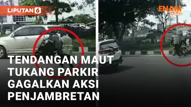 Aksi Heroik Tukang Parkir Gagalkan Jambret