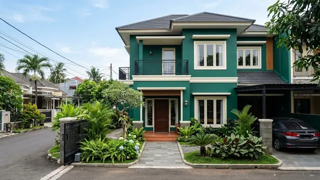 Warna Cat Rumah 2 Lantai yang Terlihat Elegan/AI Generated