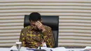 Ketua sementara Komisi Pemberantasan Korupsi (KPK), Nawawi Pomolango di sela-sela memberikan paparan terkait 'Kinerja KPK 2023' di Gedung Merah Putih KPK, Jakarta, Selasa (16/1/2024). (Liputan6.com/Angga Yuniar)