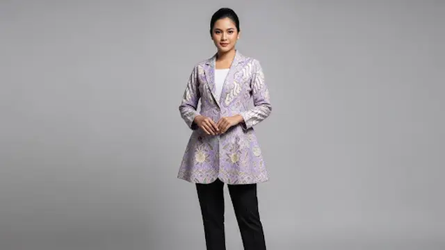 Blazer Batik Model A-Line