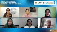 Webinar Perempuan Berdaya, Kunci Kesejahteraan Komunitas Penambang yang   digelar Katadata, Rabu (21/4/2021).