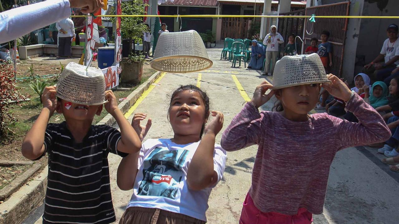 FOTO: Semangat Merah Putih, Anak-Anak Antusias Ikuti Lomba 17-an