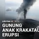 Gunung Anak Krakatau Erupsi, Hujan Abu Melanda