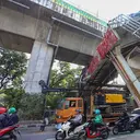 Pramono Geram JPO Tendean Rusak Ditabrak Truk: Keteledoran Sopir