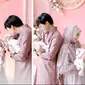 Akikah anak kembar Anisa Rahma yang serba pink, kumpul bersama keluarga. Sumber ig @anisarahma_1 @ananditodwis