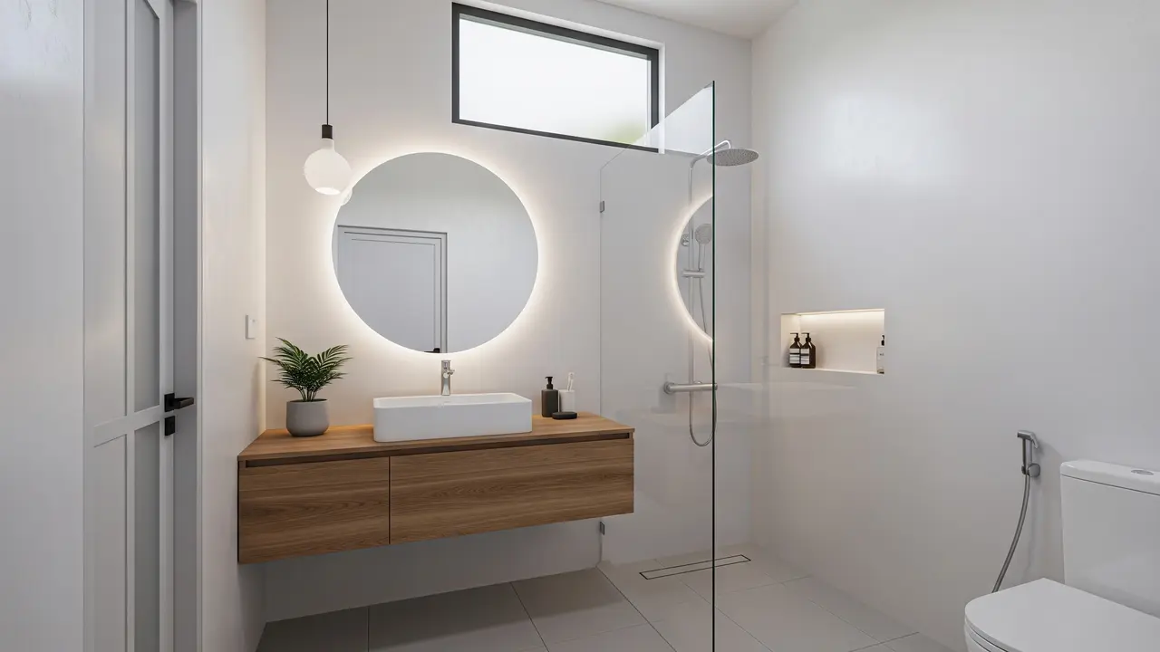 Desain Kamar Mandi Bersih dan Estetik