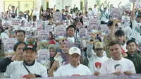 Buruh, petani dan nelayan membentuk Gerakan Buruh, Tani dan Nelayan 08 atau Gerilya 08 demi mendukung Prabowo Subianto untuk memenangkan Pemilihan Presiden (Pilpres) 2024. (Ist)