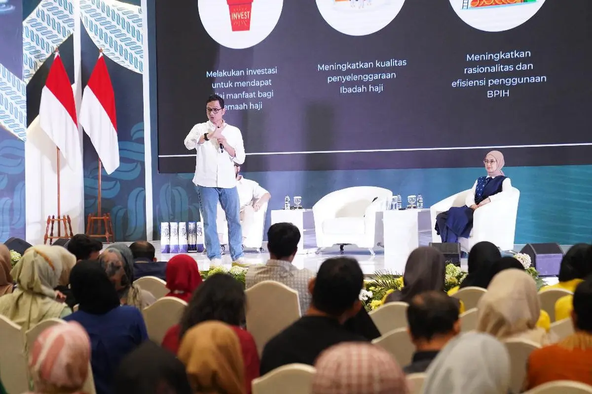 Talkshow ‘Rencanakan Masa Depan untuk Ibadah Haji Sejak Dini’ di Indonesian Sharia Economic Festival (ISEF) 2024 pada Kamis (31/10) di JCC, Jakarta (Istimewa)