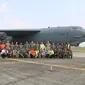 Latihan gabungan pendaratan pengeboman pertama antara AU AS dan Indonesia dilaksanakan di Pekanbaru. (US Embassy Jakarta )