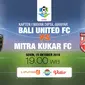 Bali United vs Mitra kukar FC