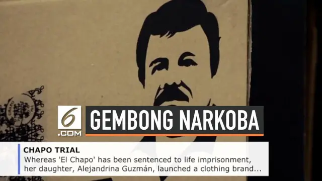 Gembong narkoba asal Meksiko Joaquin "El Chapo" Guzman Loera divonis penjara seumur hidup oleh pengadilan New York Amerika Serikat. Ia terbukti bersalah jual beragam narkoba, mulai dari kokain hingga ganja.