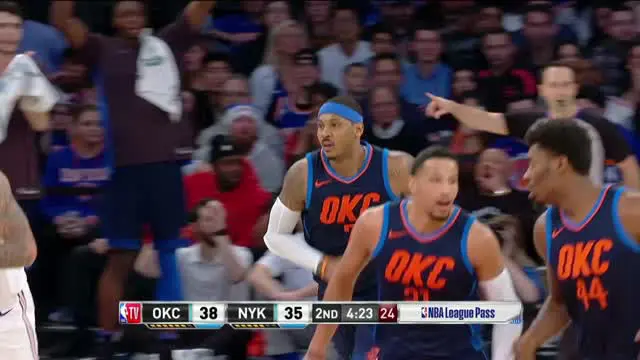 VIDEO : GAME RECAP NBA 2017-2018, Knicks 111 vs Thunder 96