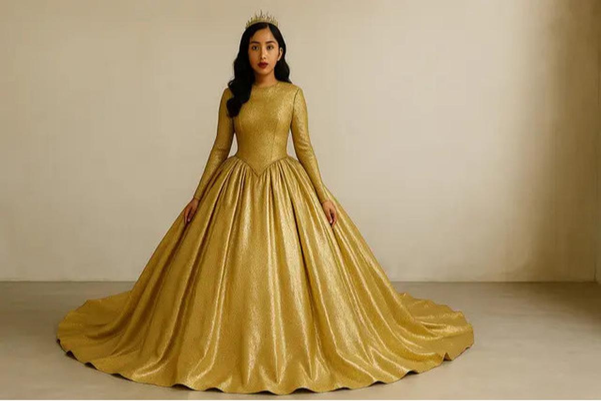 8 Model Dress Panjang Warna Gold 2025, Pilihan Aaliyah Massaid yang Elegan dan Anggun