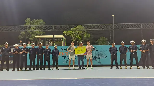 Dikalahkan Wakil Jepang, Petenis Indonesia Christo/Nathan Jadi Runner-Up M-25 Men’s World Tennis Championship 2024