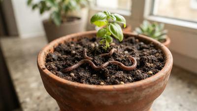 Cacing Kecil Muncul di Pot Tanaman, Perlukah Khawatir?