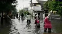 Banjir Ciledug,Tangerang sudah mulai surut. 