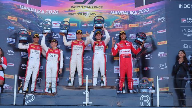 Debut Gemilang Sean Gelael di GT World Challenge Asia 2026 Mandalika, Langsung Raih Podium