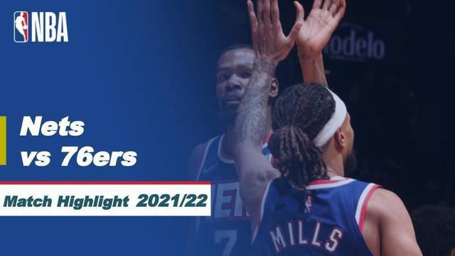 Berita video highlights NBA, pertandingan antara Brooklyn Nets melawan Philadelphia 76ers pada lanjutan kompetisi NBA 2021/2022, Jumat (17/12/2021).