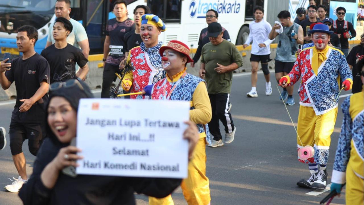 FOTO: Hari Komedi Nasional Resmi Ditetapkan, PASKI Rayakan dengan Aksi di Jalan Thamrin