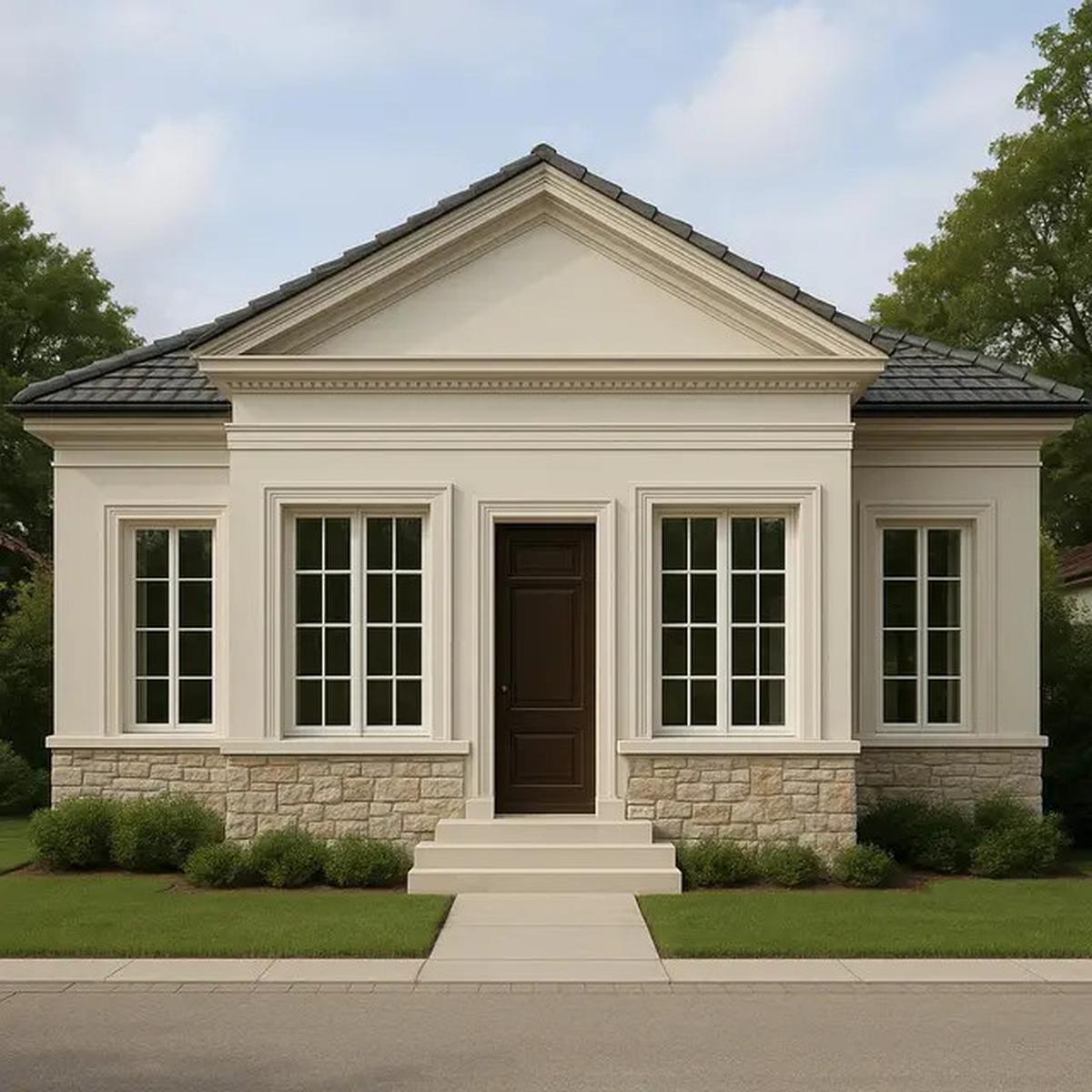 7 Model Rumah Minimalis 1 Lantai Gaya Eropa Klasik